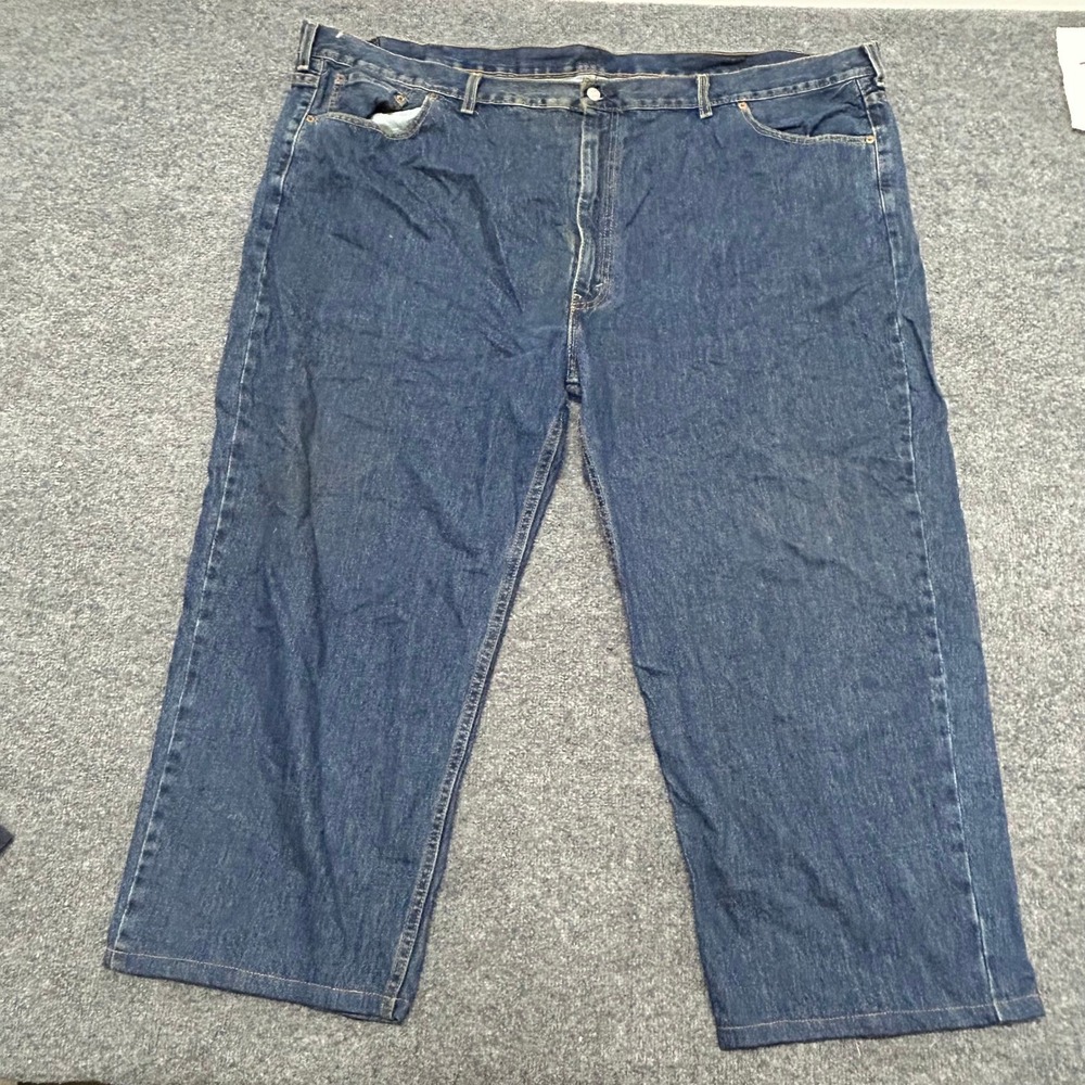 Levi's Jeans Mens Size 54x30 Blue 550 Relaxed Fit Dark Wash Denim Tapered Leg